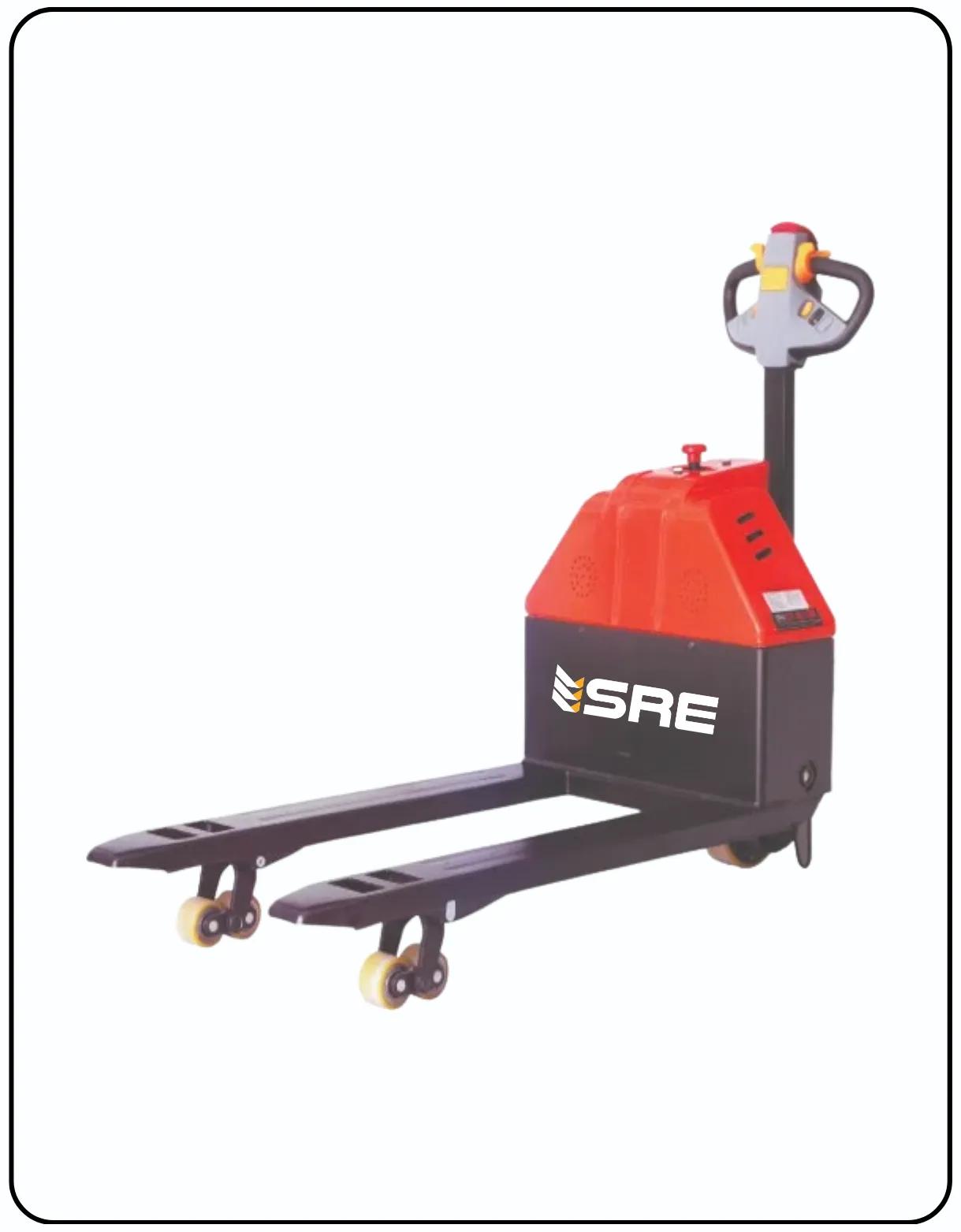 walkie type battery operated pallet truck