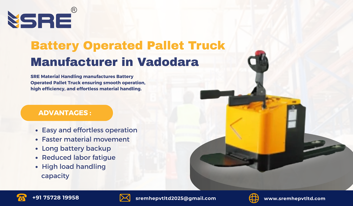 battery operated pallet truck manufacturer in vadodara gujarat