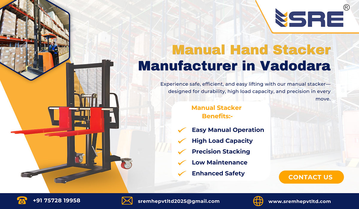 manual hand stacker manufacturer in vadodara gujarat