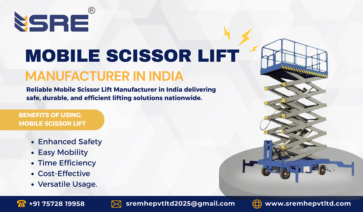 mobile scissor lift manufacturer in india ahmedabad gujarat