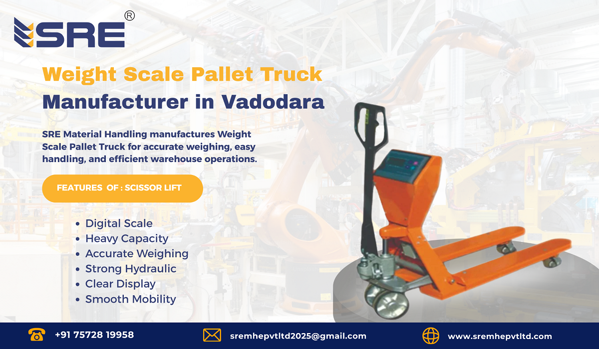 weight scale pallet truck manufacturer in vadodara gujarat india