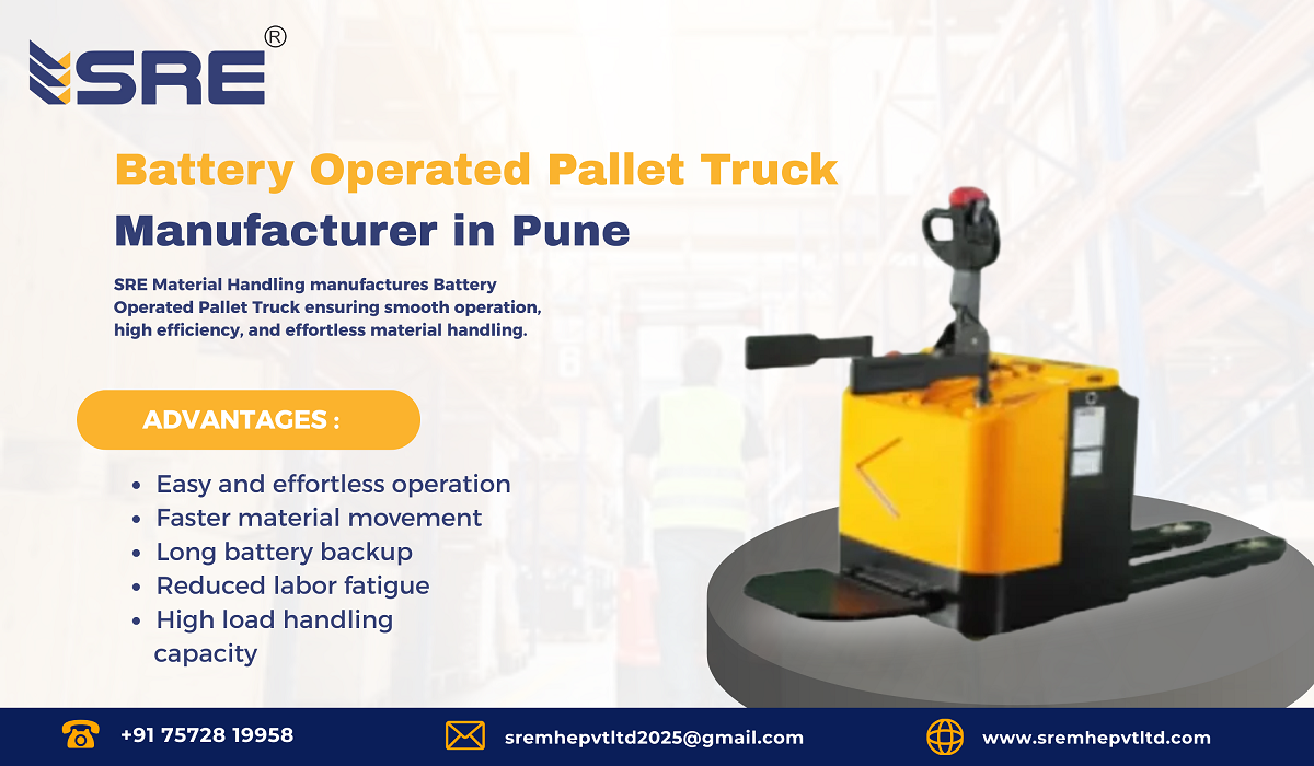 battery operated pallet truck manufacturer in pune maharashtra