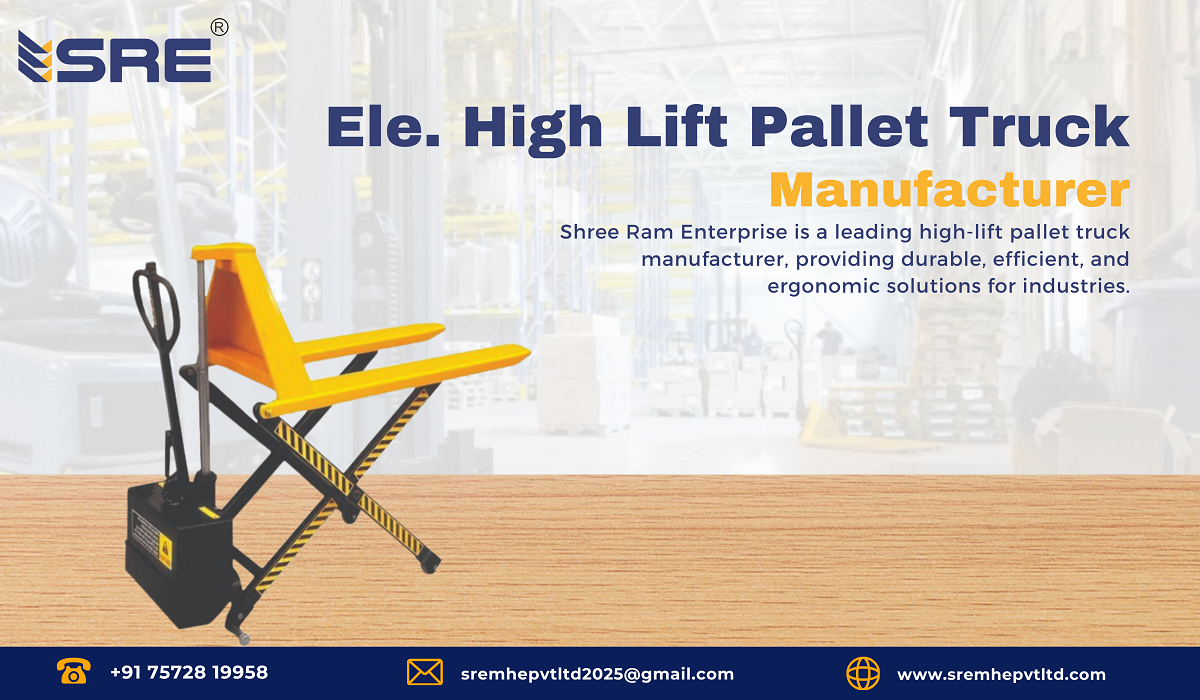 electric high lift pallet truck manufacturer in gujarat