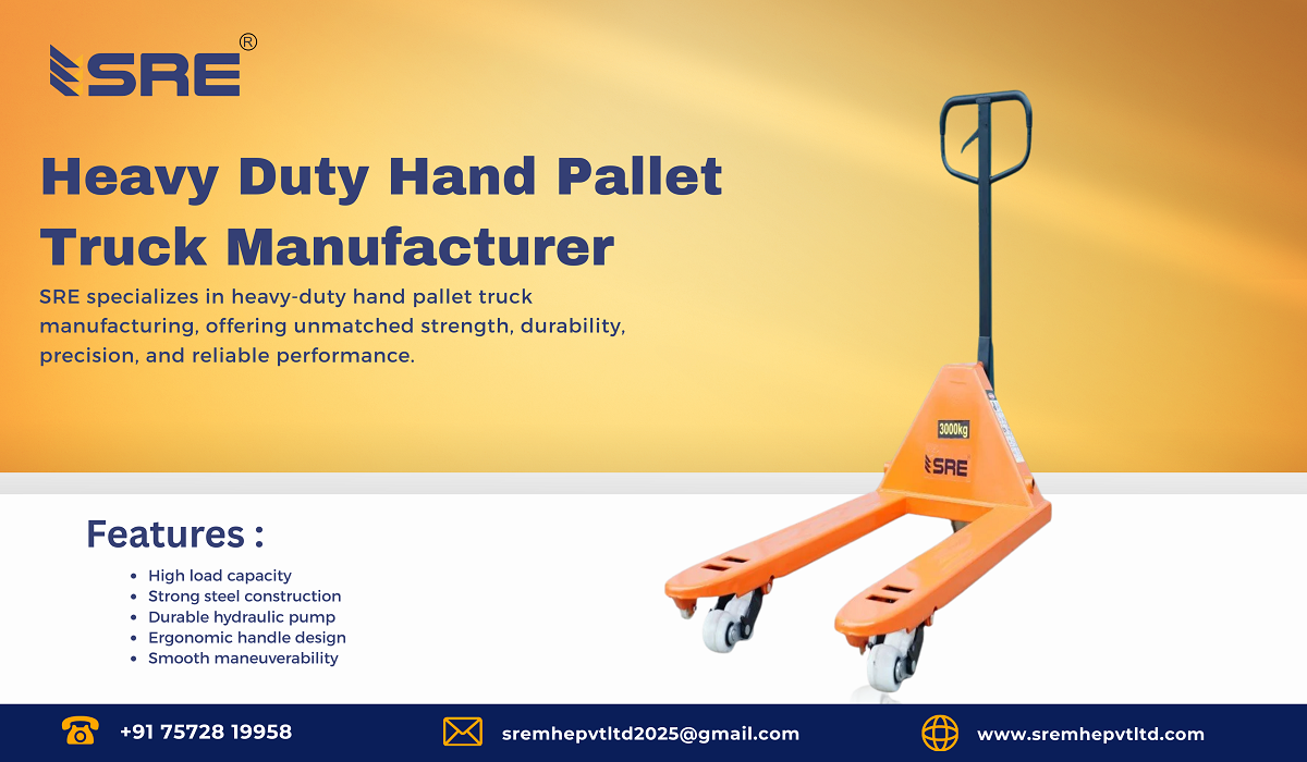heavy duty hand pallet truck manufacturer in ahmedabad
