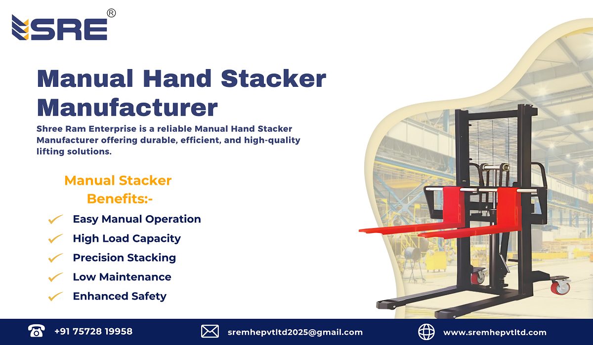 manual hand stacker manufacturer in india gujarat ahmedabad