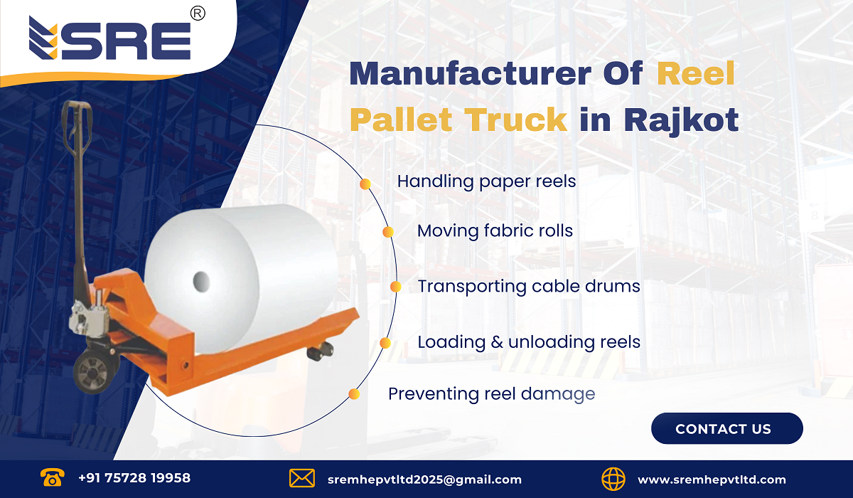 manufacturer of reel pallet truck in rajkot