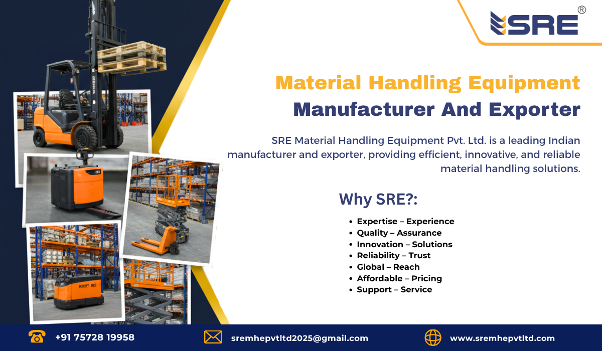 material handling equipment manufacturer and exporter in ahmedabad