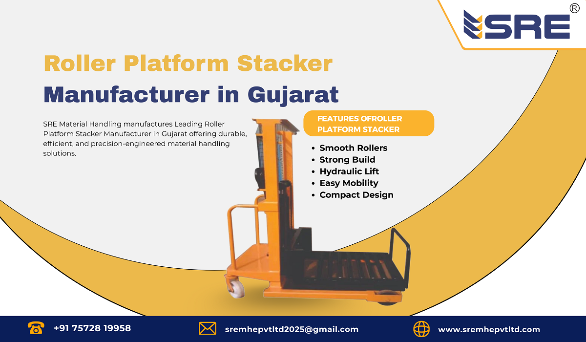 roller platform stacker manufacturer in gujarat
