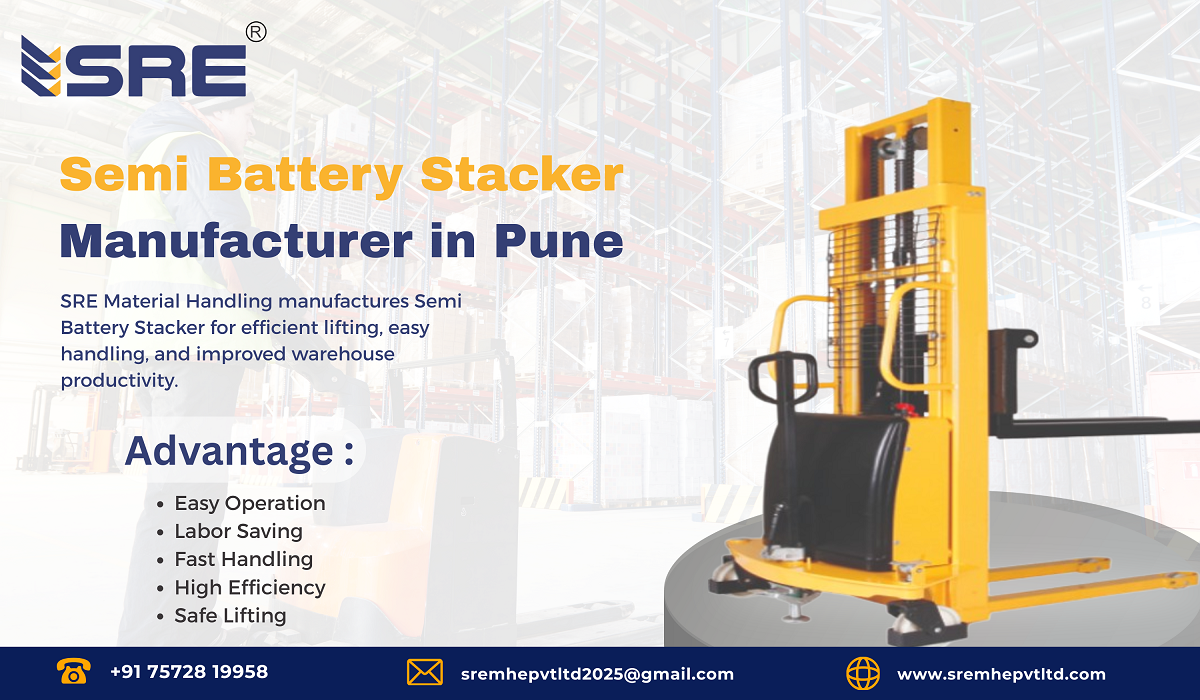 semi battery stacker manufacturer in pune maharashtra