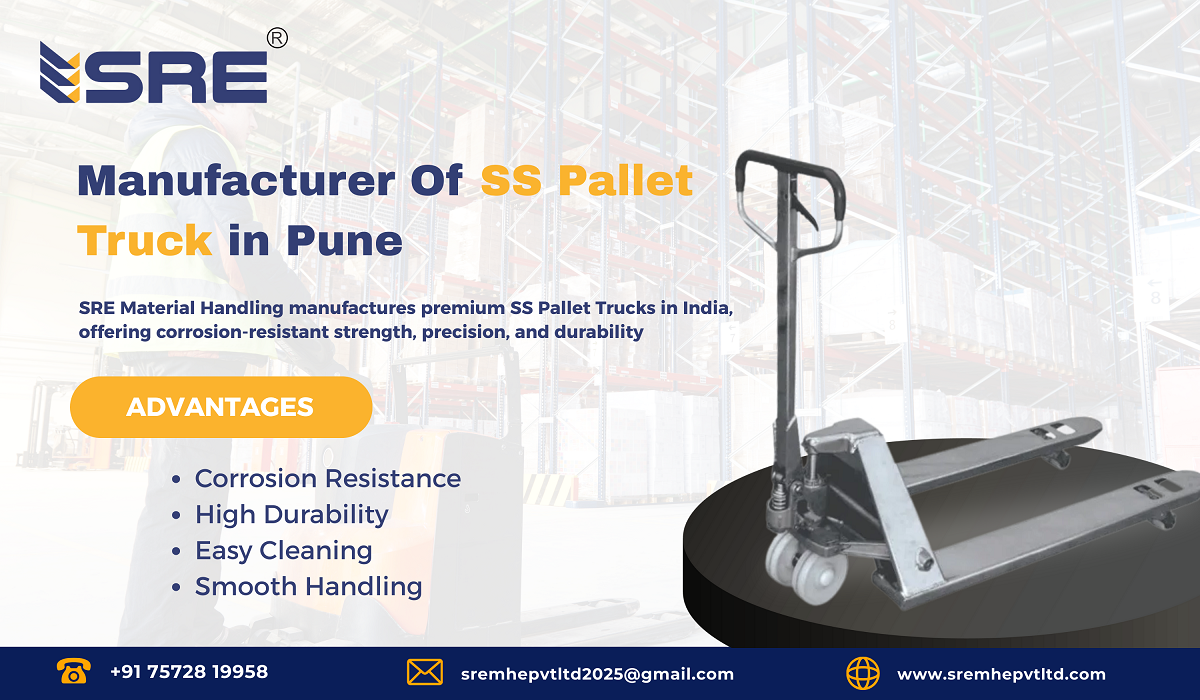 ss hand pallet truck manufacturer in pune maharashtra