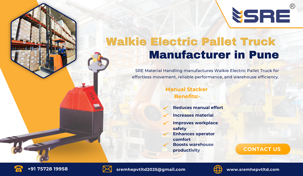walkie electric pallet truck manufacturer in pune india
