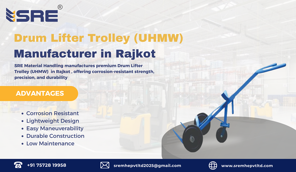 drum lifter trolley manufacturer in rajkot