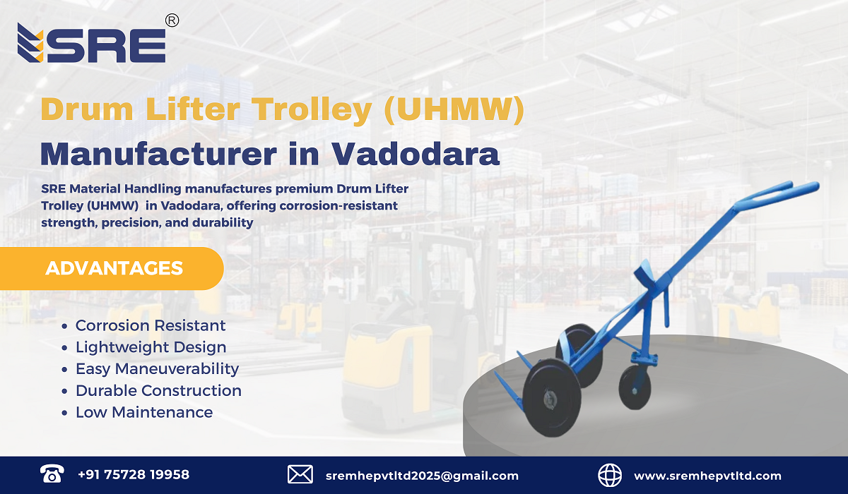 drum lifter trolley manufacturer in vadodara