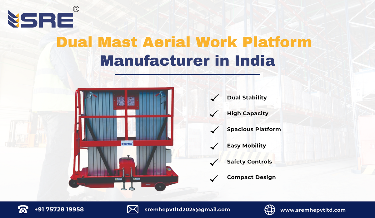 dual mast aerial work platform manufacturer in india