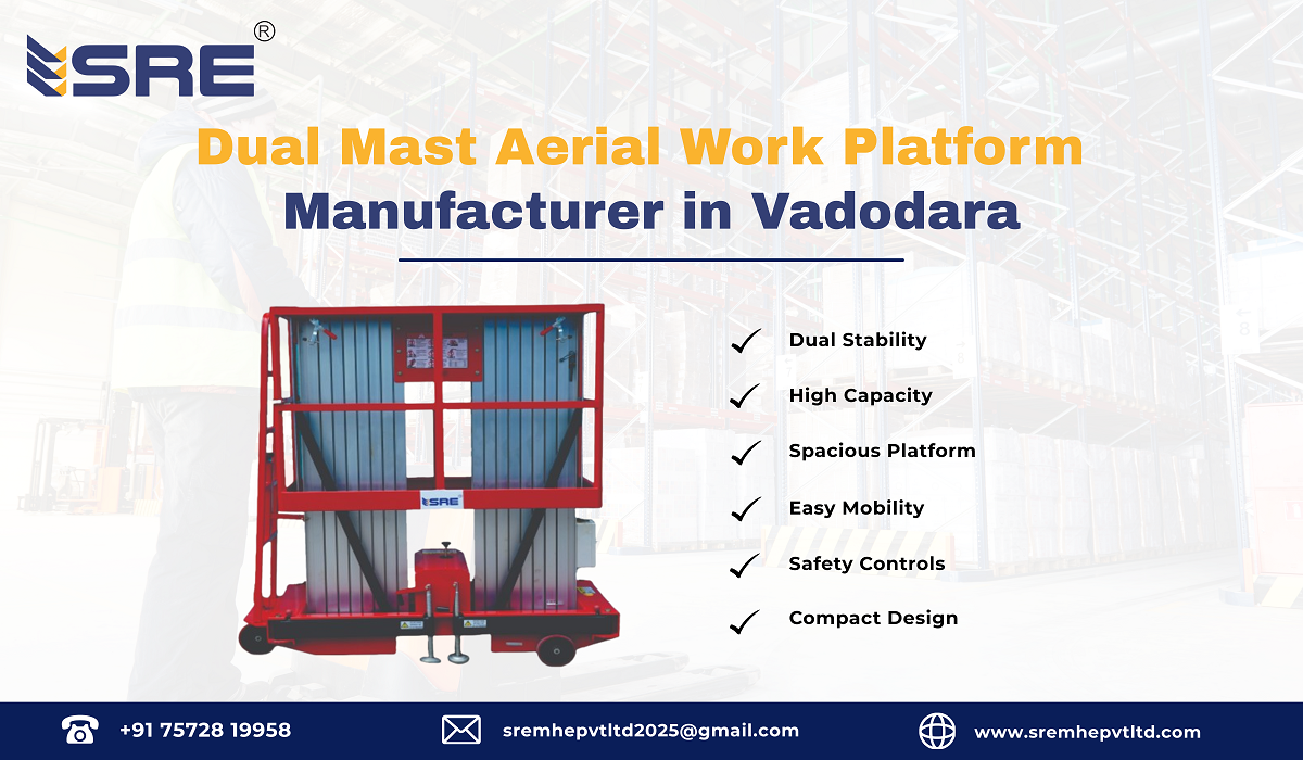 dual mast aerial work platform manufacturer in vadodara