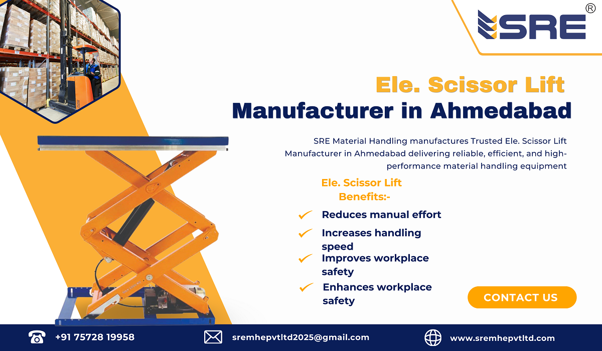 electric scissor lift manufacturers in ahmedabad