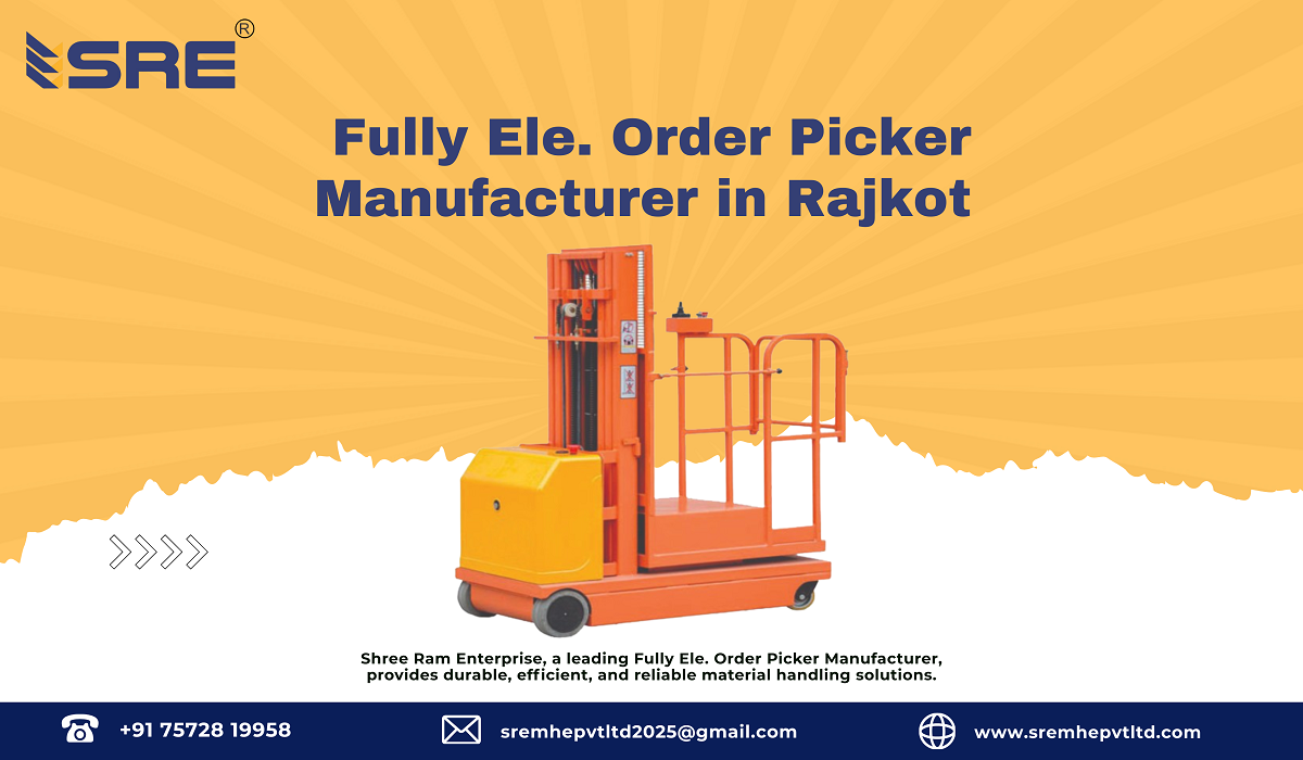 fully electric order picker manufacturer in rajkot