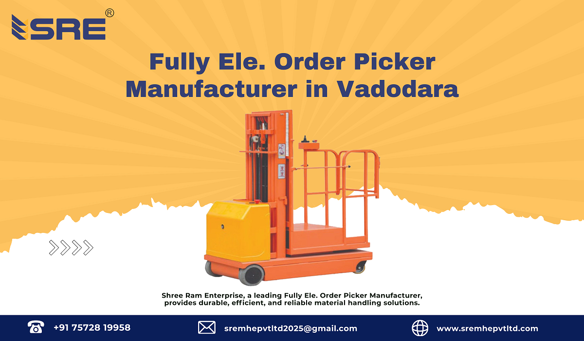fully electric order picker manufacturer in vadodara