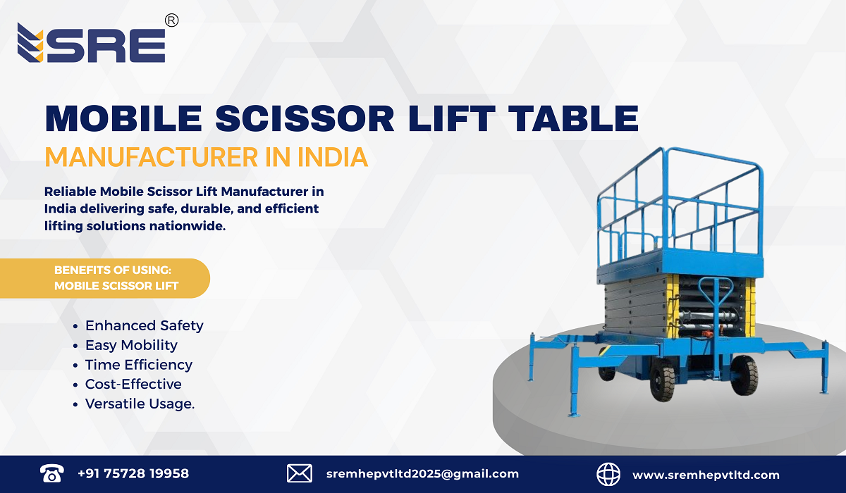 mobile scissor lift table manufacturer in india