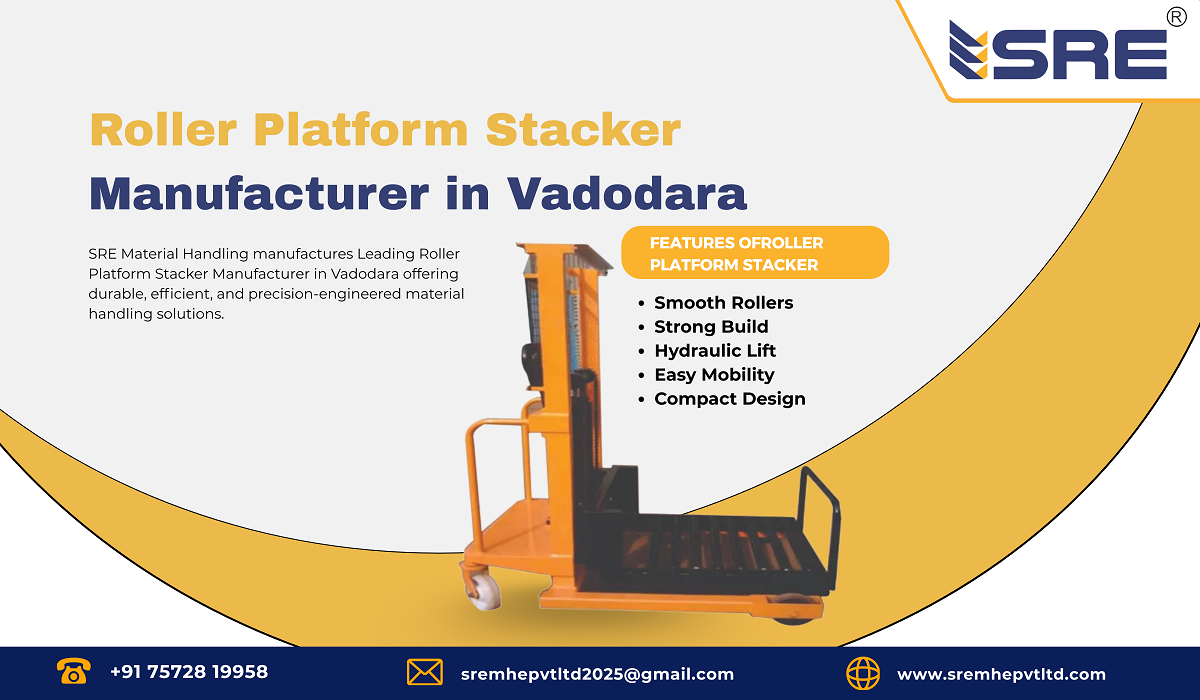 roller platform stacker manufacturer in vadodara
