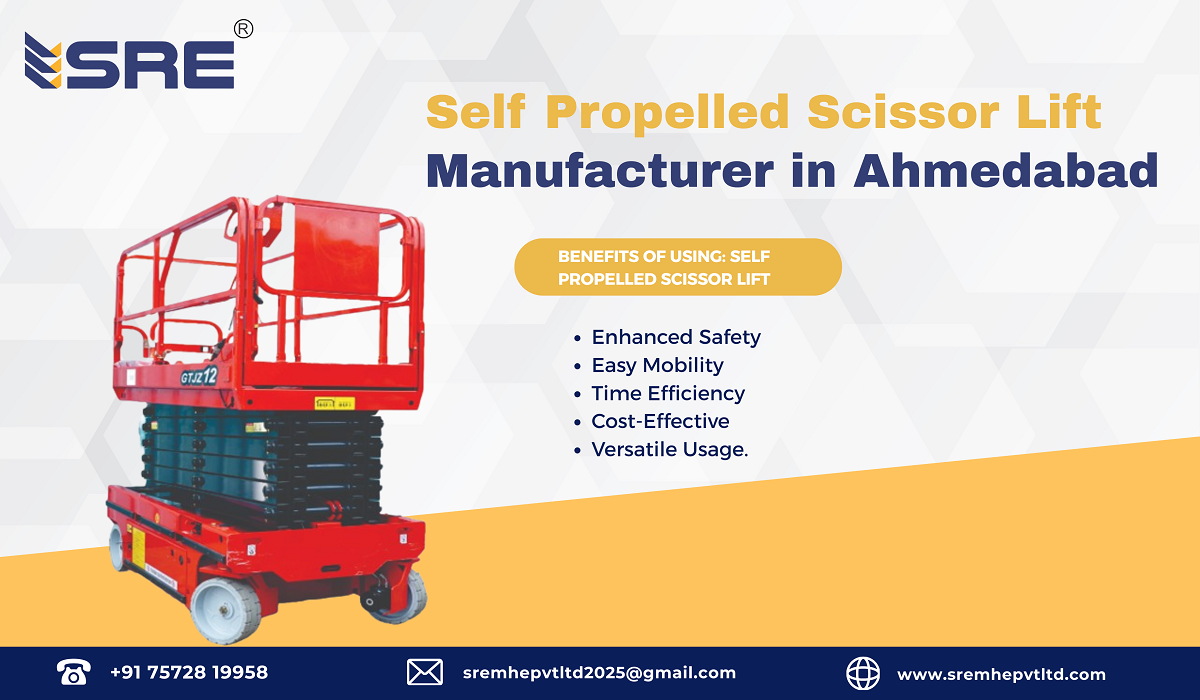 self propelled scissor lift manufacturer in ahmedabad