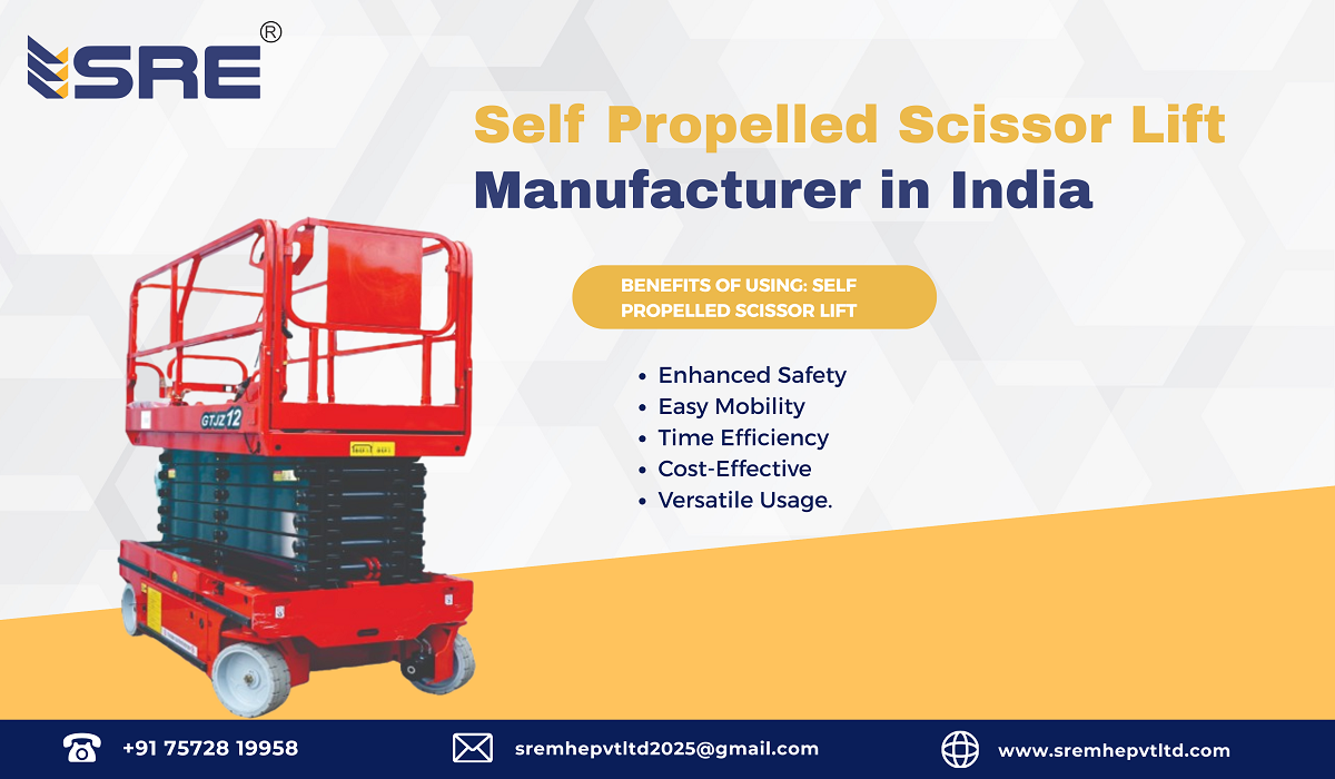 self propelled scissor lift table manufacturer in india