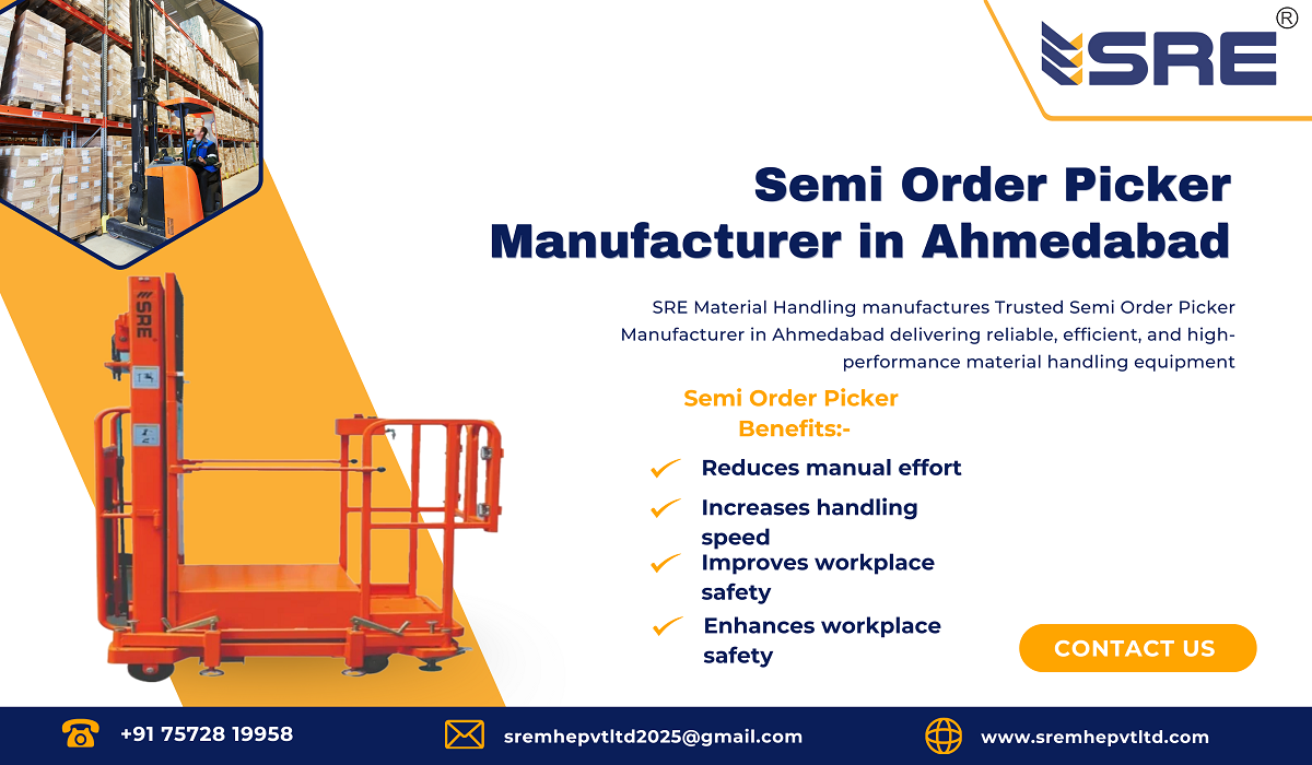 semi order picker manufacturer in ahmedabad