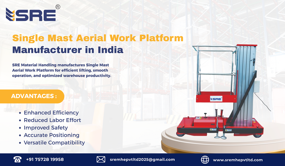 single mast aerial platform manufacturer in india