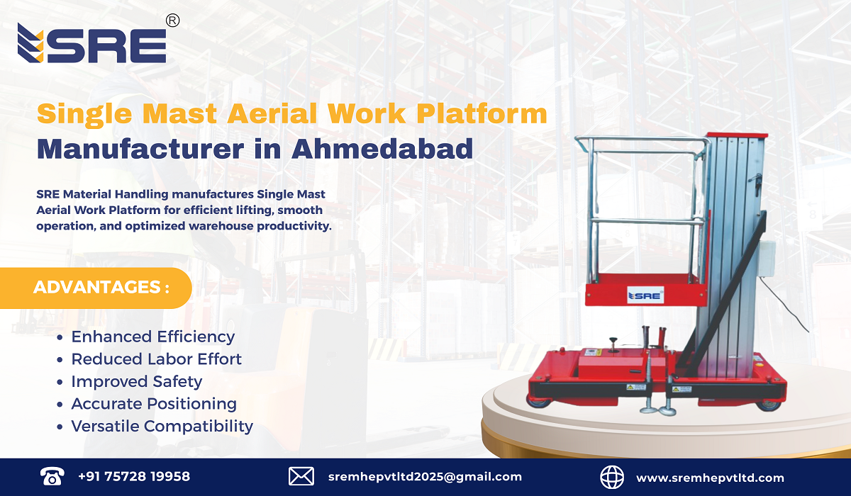 single mast aerial work platform manufacturer in ahmedabad