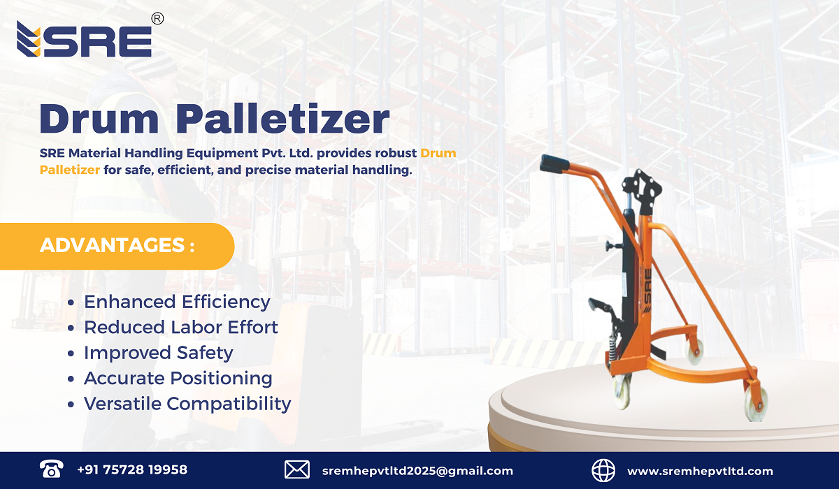 drum palletizer manufacturer in ahmedabad gujarat india