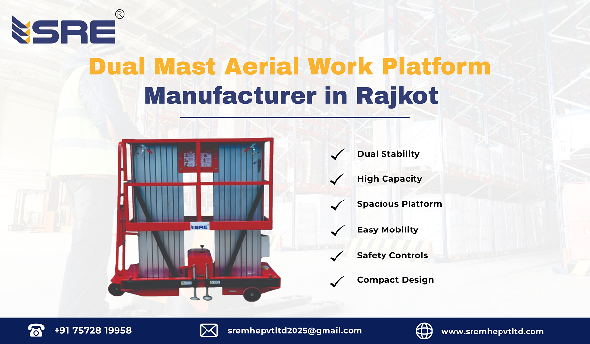 dual mast aerial work platform manufacturer in rajkot
