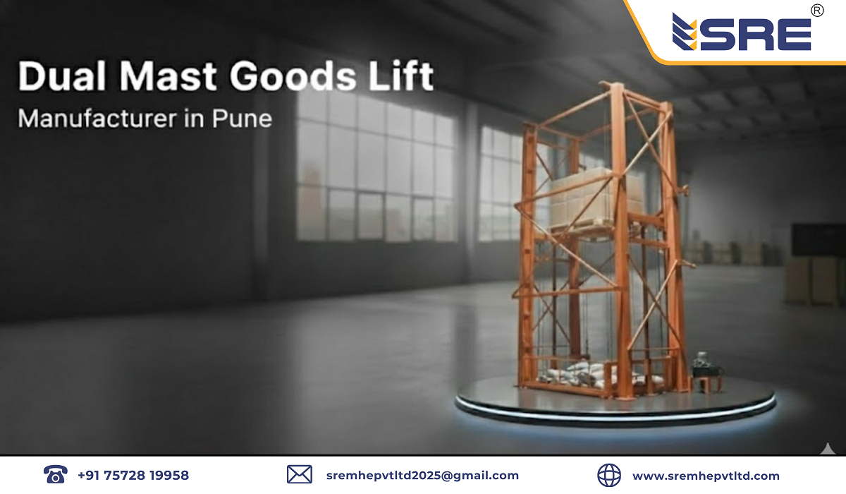 dual mast goods lift manufacturer in pune