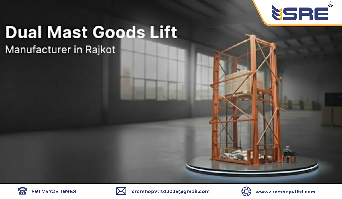 dual mast goods lift manufacturer in rajkot
