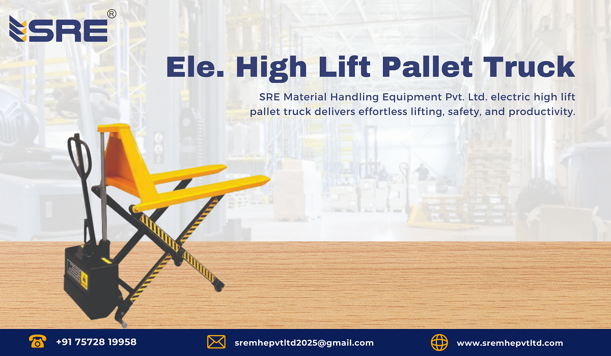 electric high lift pallet truck in ahmedabad gujarat