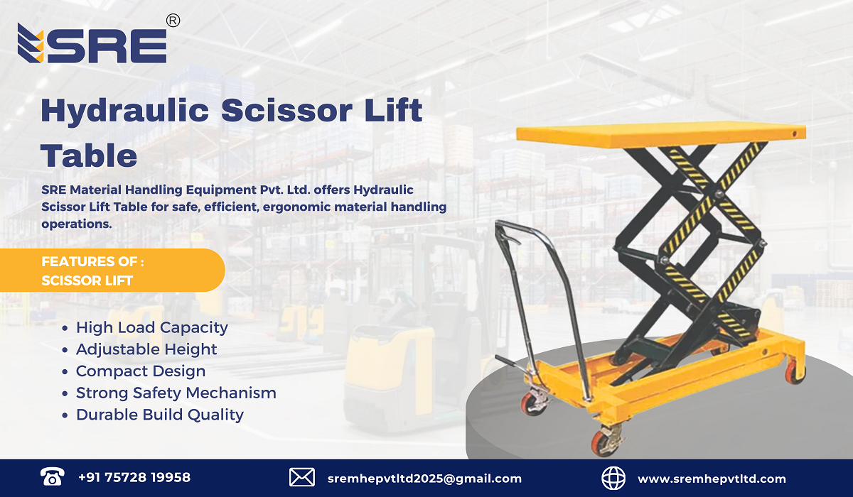 manufacturer of hydraulic scissor lift table in ahmedanad gujarat india