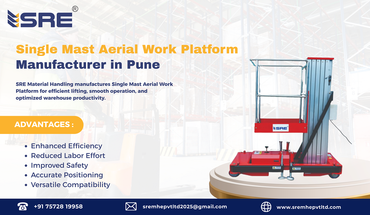 single mast aerial work platform manufacturer in pune