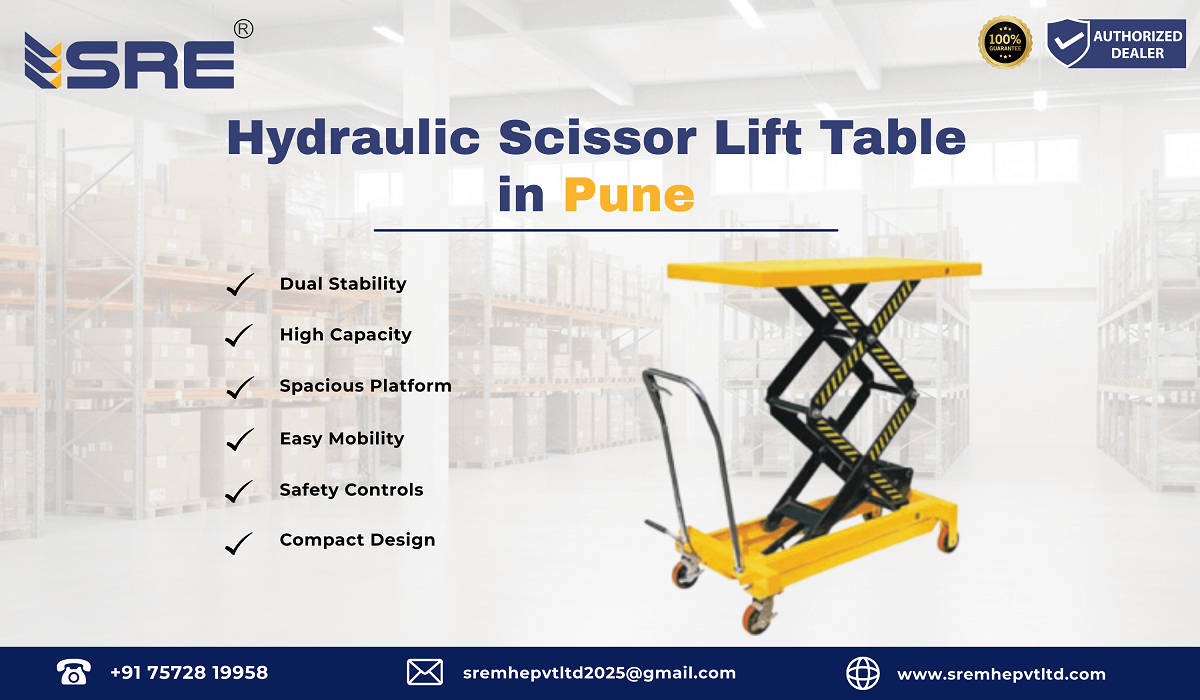hydraulic scissor lift table in pune maharashtra
