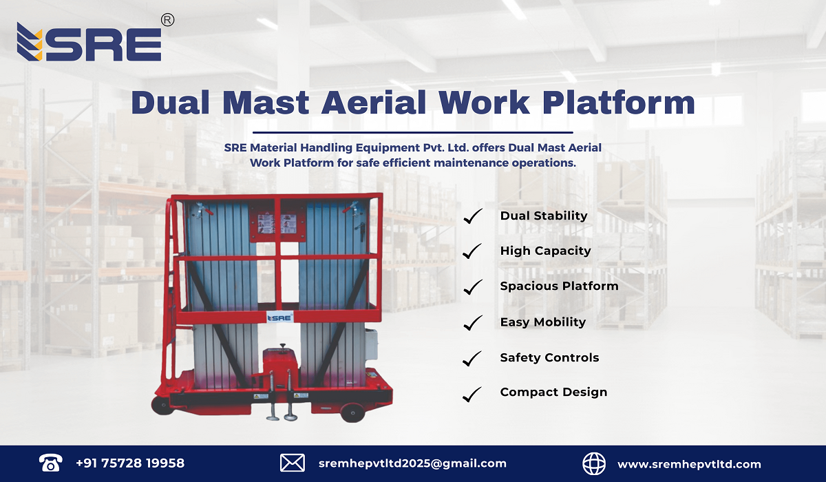 dual mast aerial work platform