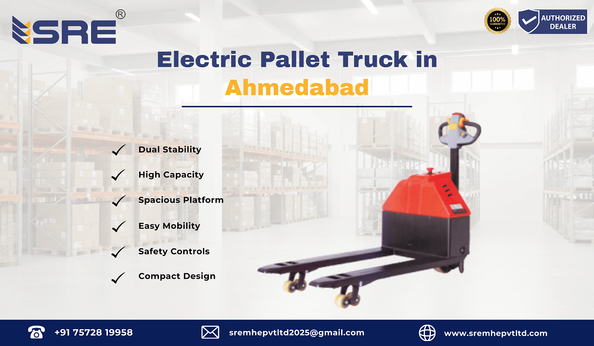 electric pallet truck in ahmedabad