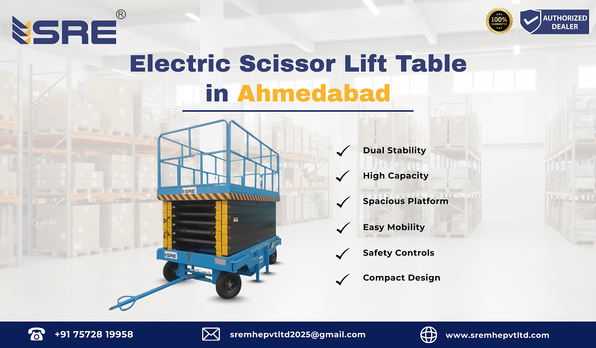 electric scissor lift table in ahmedabad
