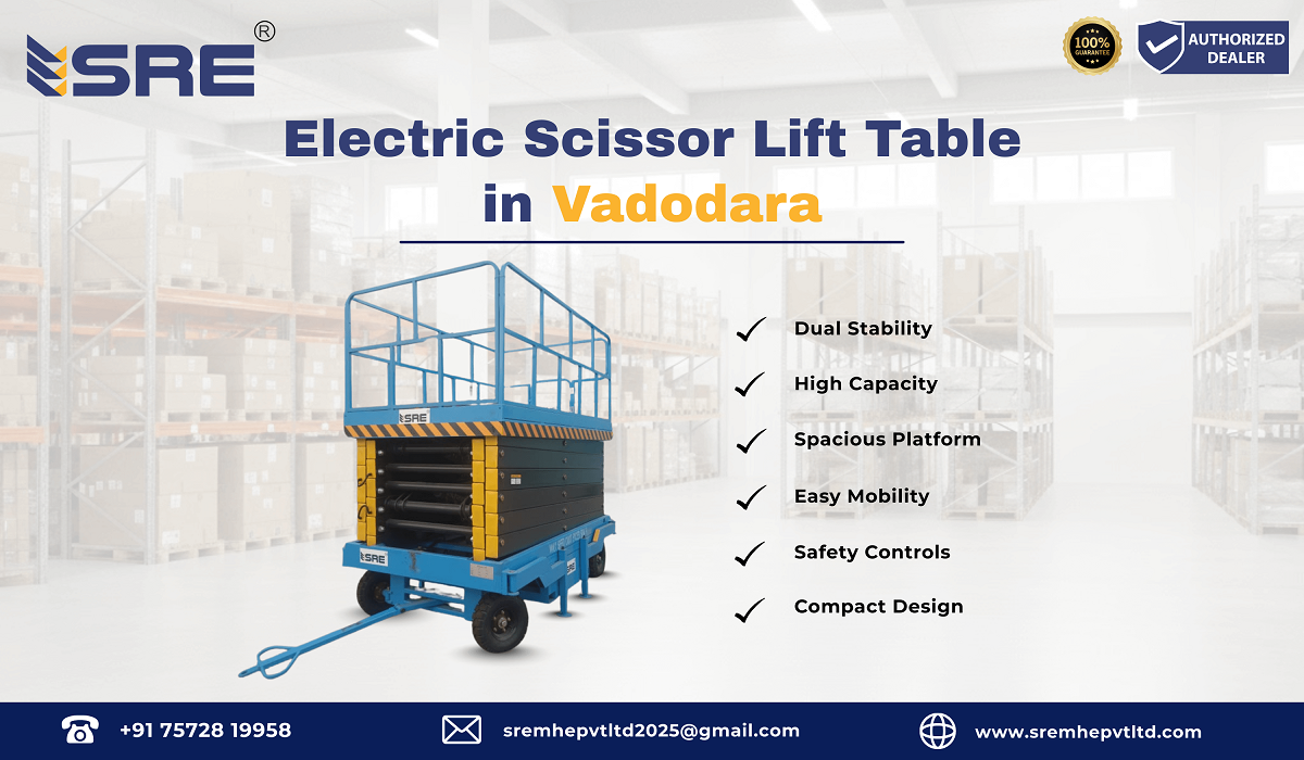 electric scissor lift table in vadodara