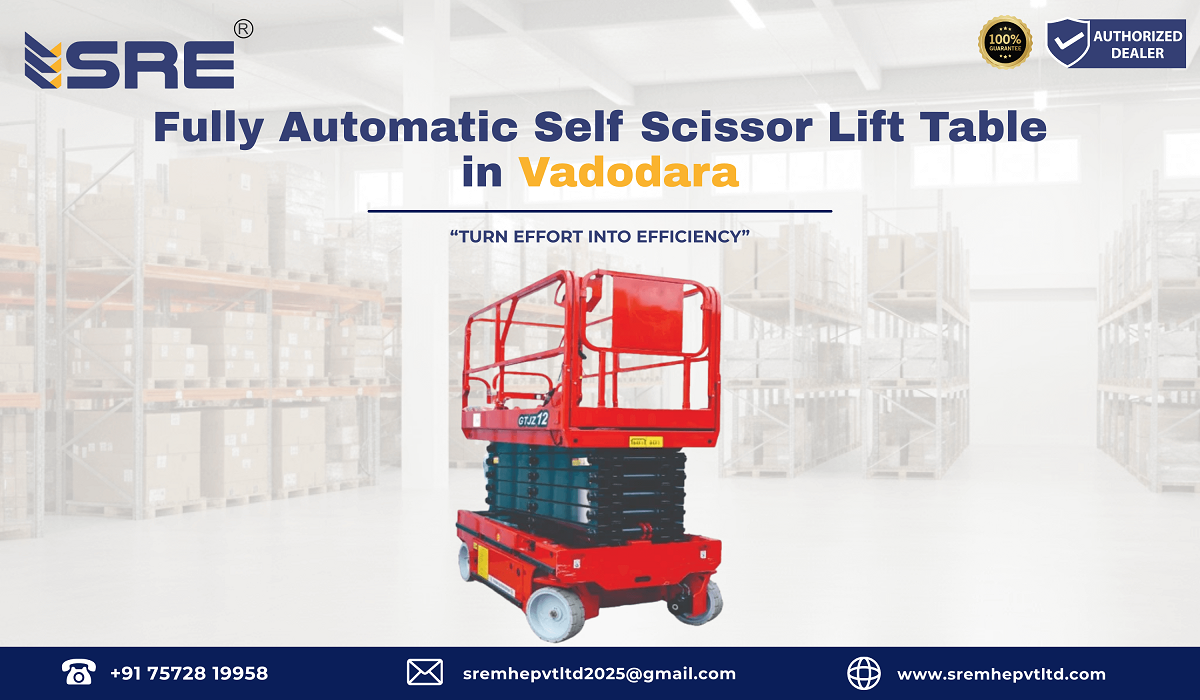 fully automatic self scissor lift table in vadodara