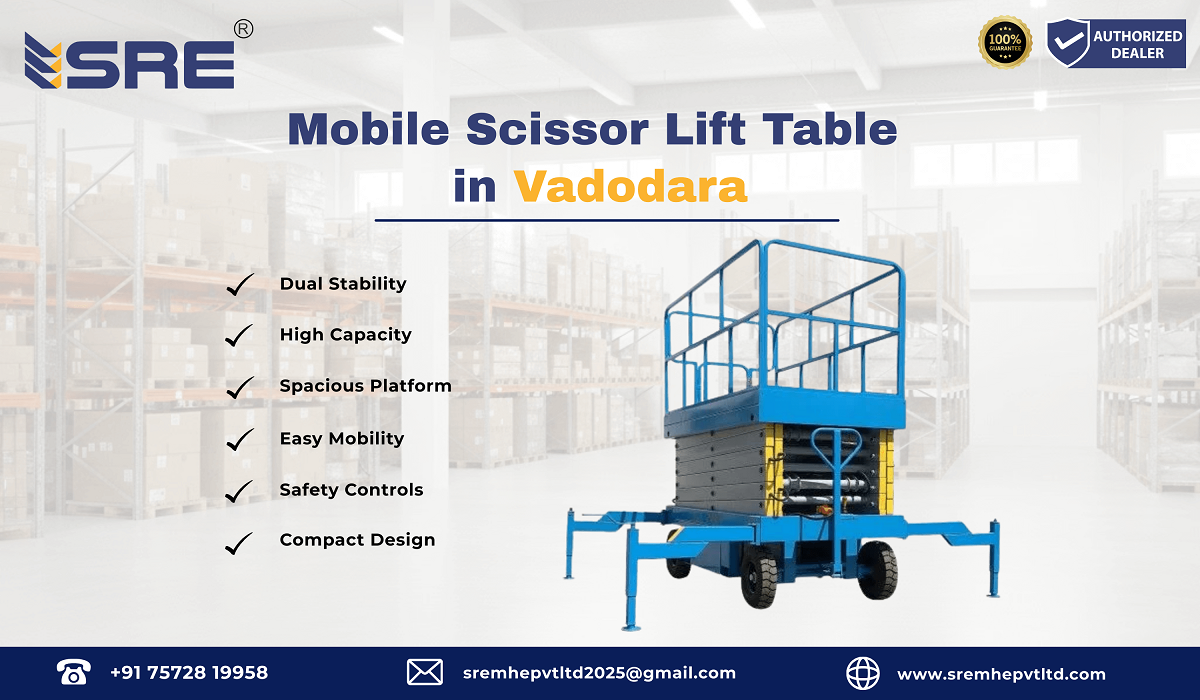 mobile scissor lift table in vadodara