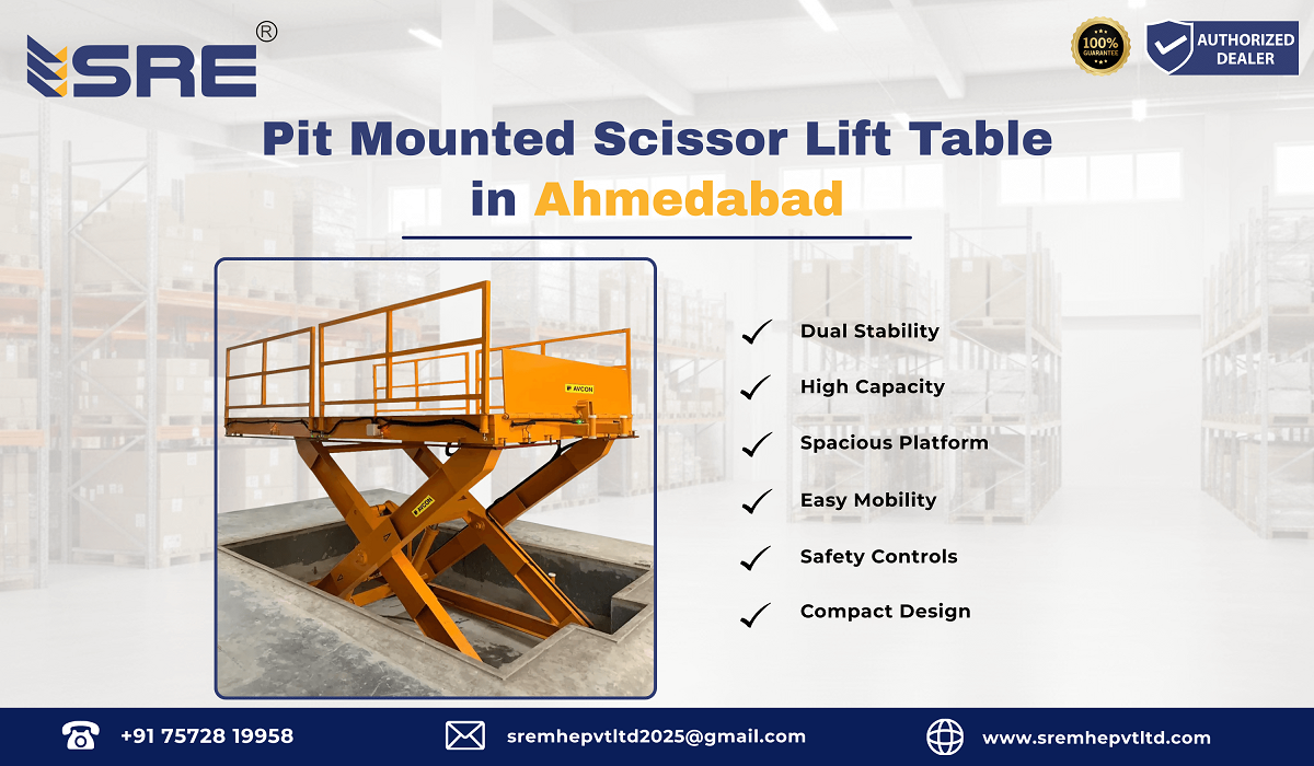 pit mounted scissor lift table in ahmedabad
