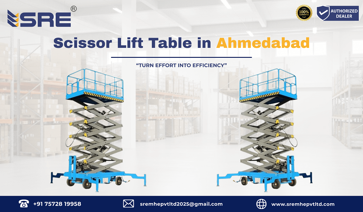 scissor lift table in ahmedabad