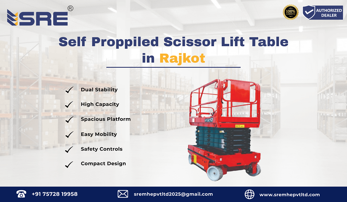 self proppiled scissor lift table in rajkot
