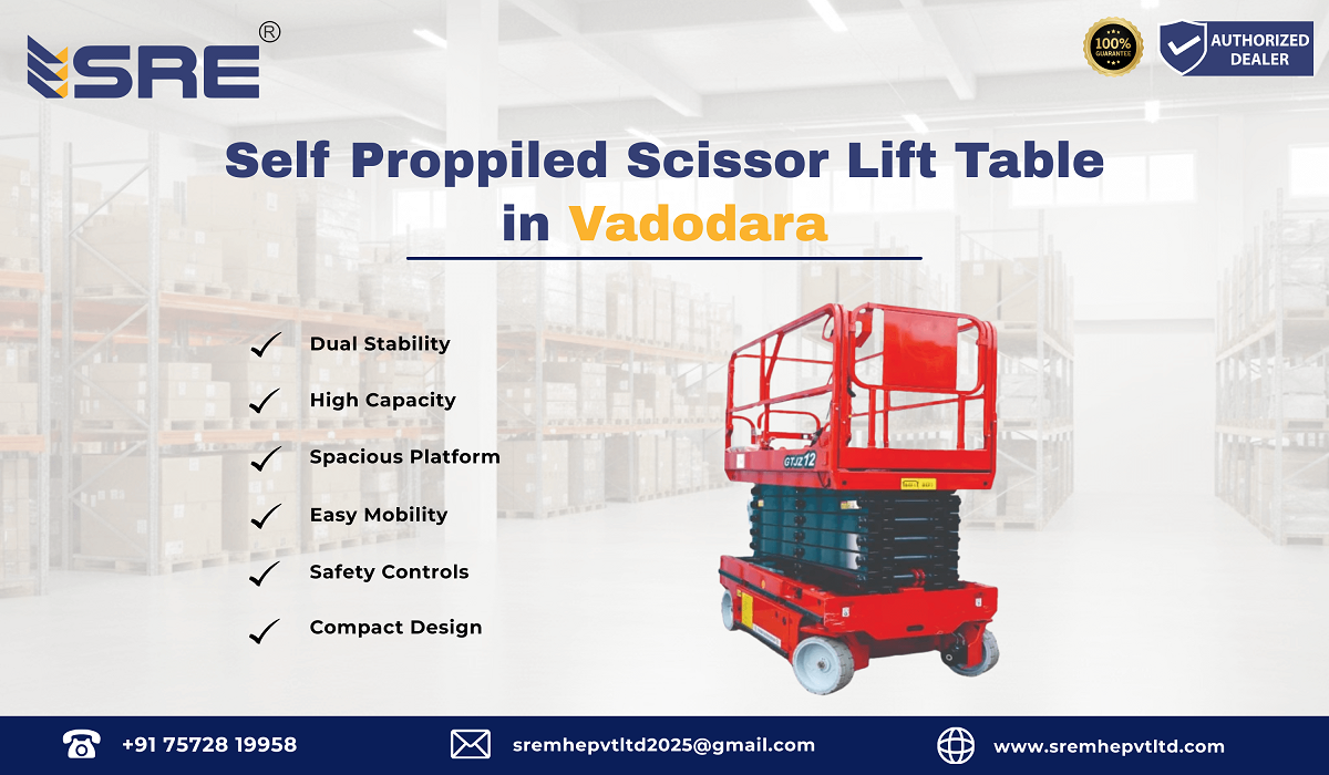 self proppiled scissor lift table in vadodara