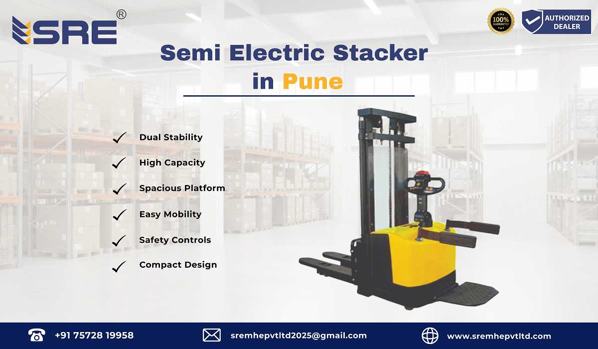 semi electric stacker in pune