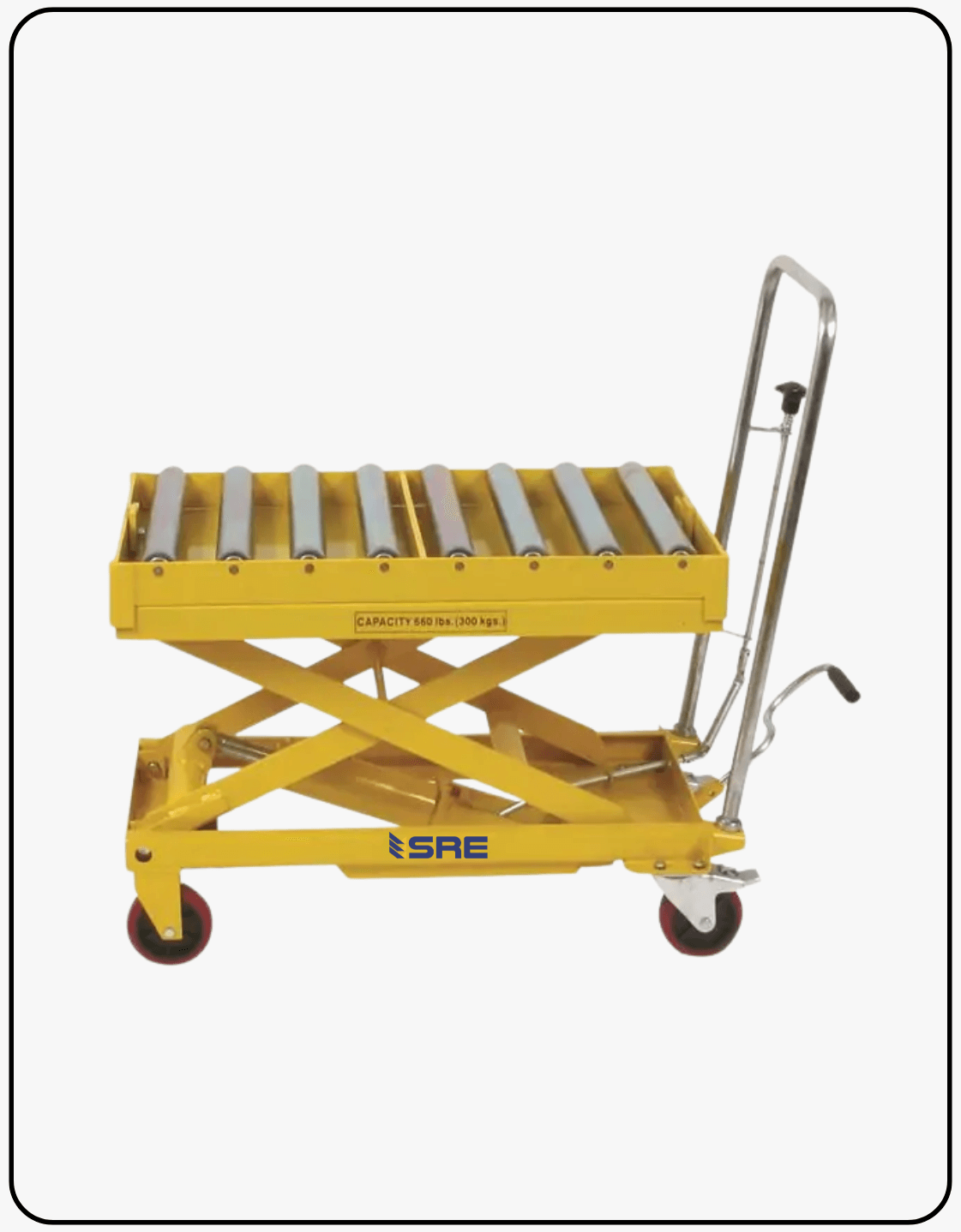 scissor lift table with roller in bhosri