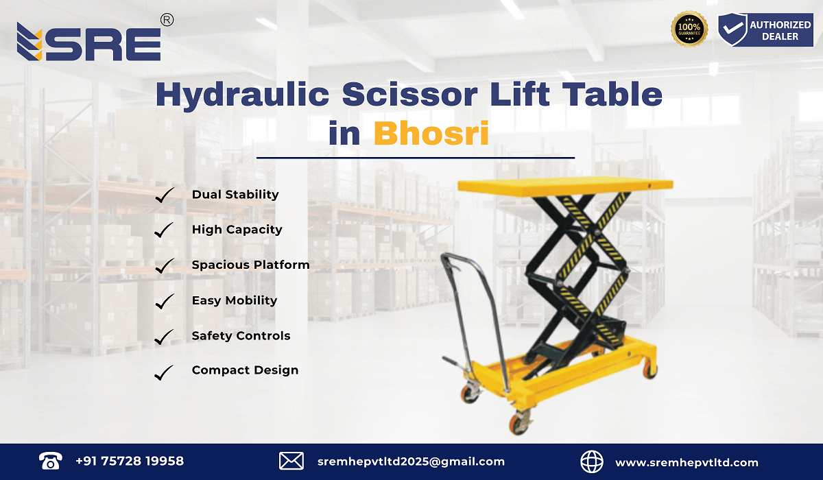 hydraulic scissor lift table in bhosri